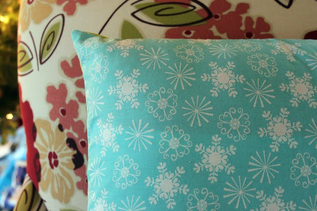 Colorful Christmas Dresden Pillow