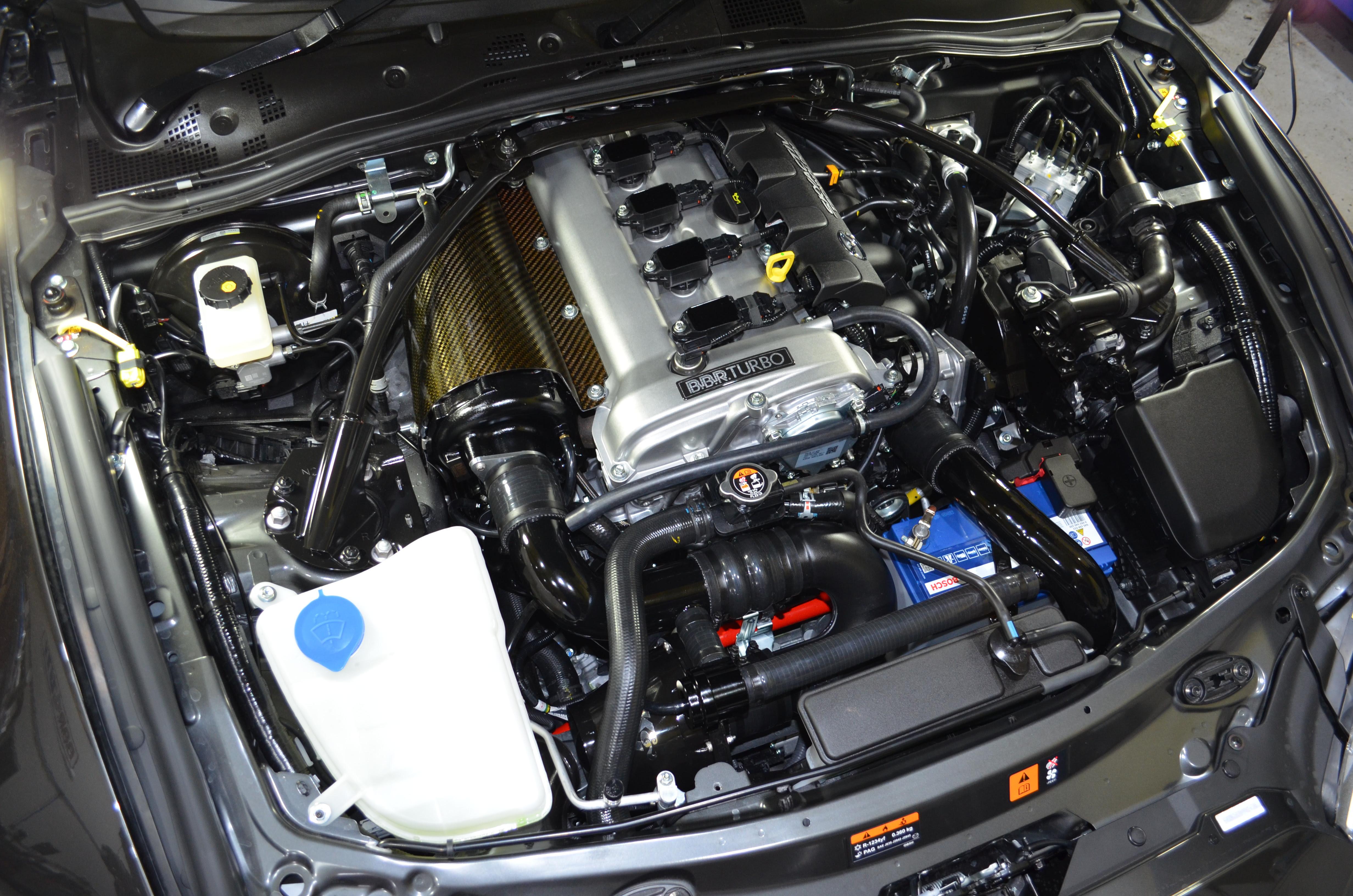 BBR Mazda MX 5 ND Stage 1 Turbo underbonnet