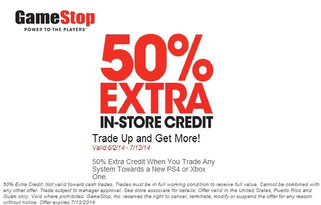 2014 06 04_50 off extra credit with trade of any system towards new ps4