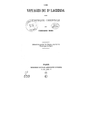 Les voyages du Dr Lacerda dans l Afrique orientale / par Ferdinand Denis