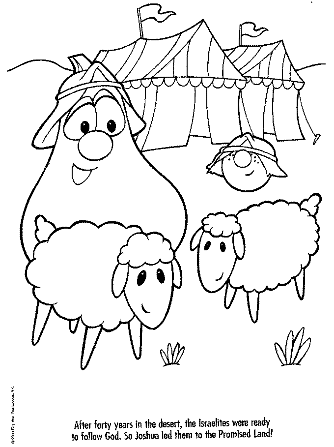 Download Veggie tales coloring pages download and print for free
