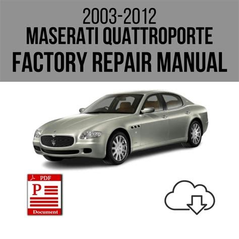 Download Maserati Quattroporte Iii 3 Workshop Service Repair Manual Qp3