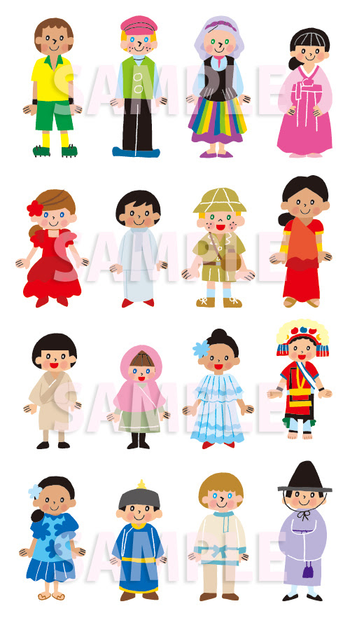 世界の子供たちのイラスト フレーベル館 日本全国姉妹都市図鑑 イラストレーターうつみちはるのブログ