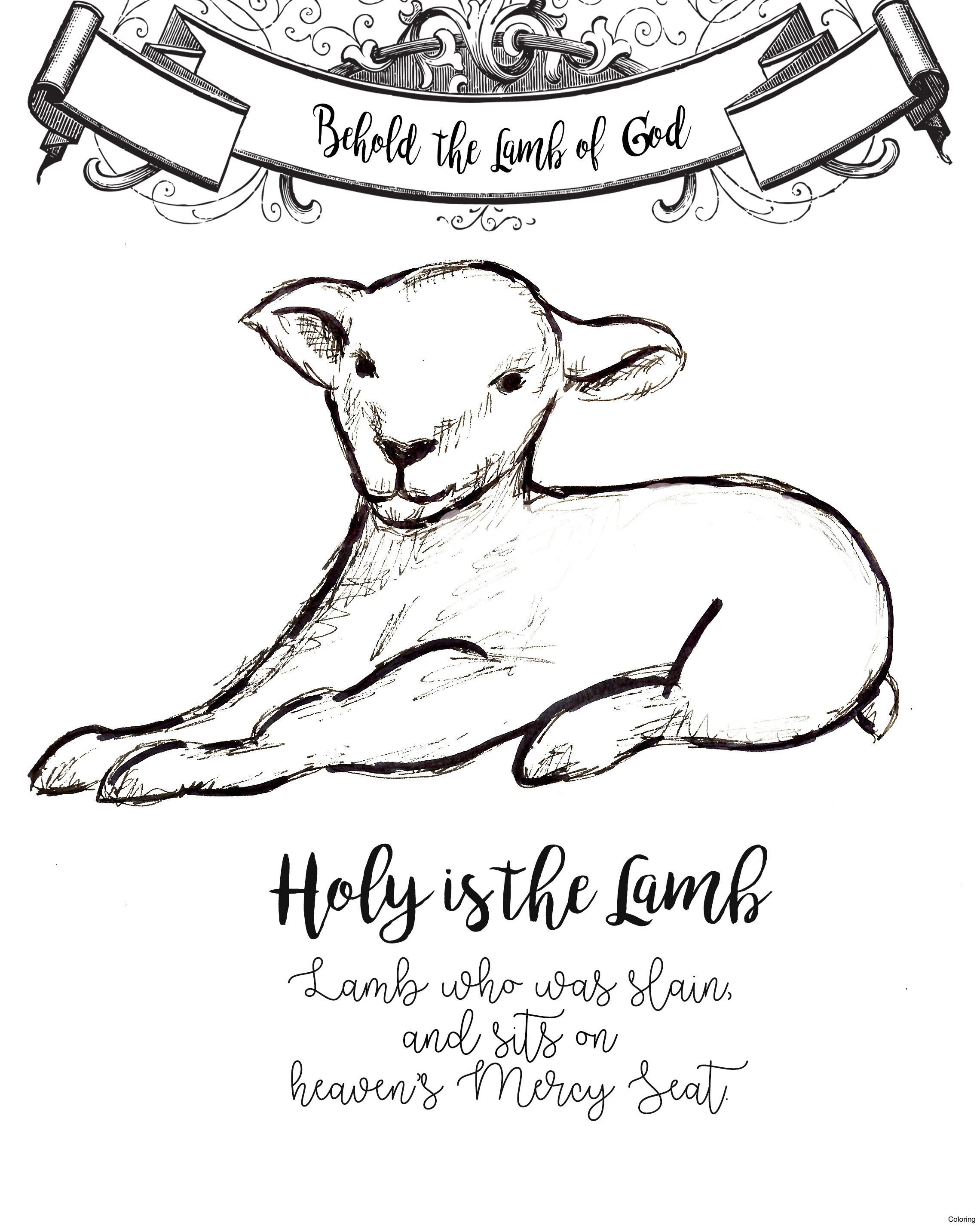 Download Lion Lamb Drawing at GetDrawings | Free download