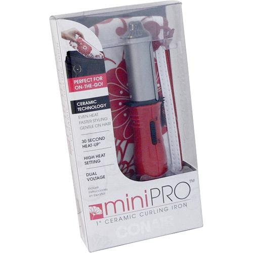 Conair CD63R MiniPro Ceramic Curling Iron, Red, 1 Inch