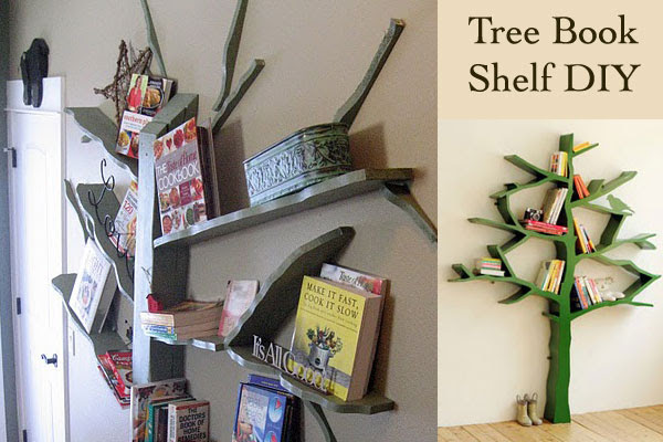 DIY Tree Book Shelf 600 x 400