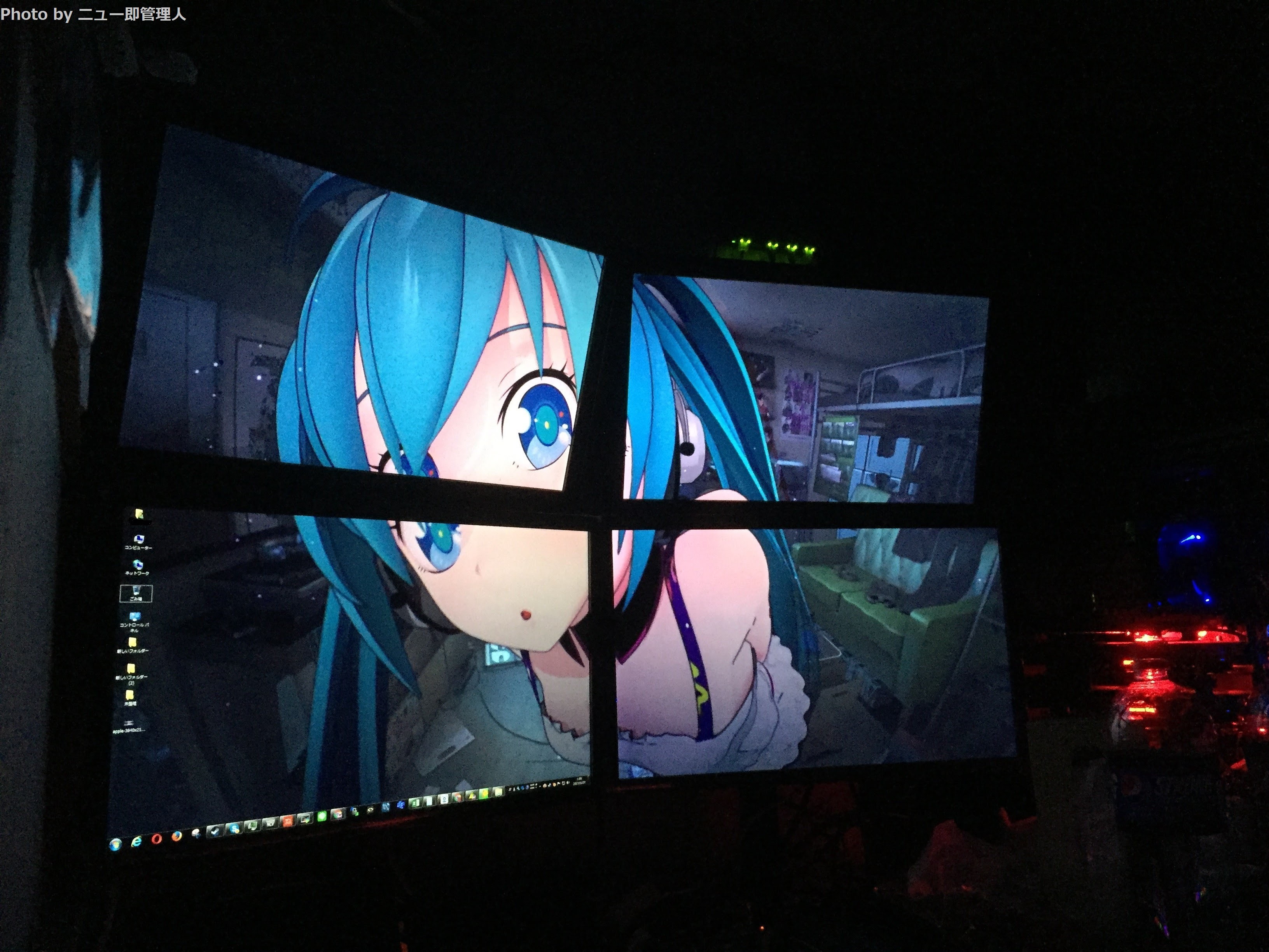ニュー即tumbler デスクトップで初音ミクさんが動いてる 未来感の壁紙が話題