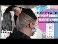 [最も選択された] pixie cut half blonde half black hair short 191828