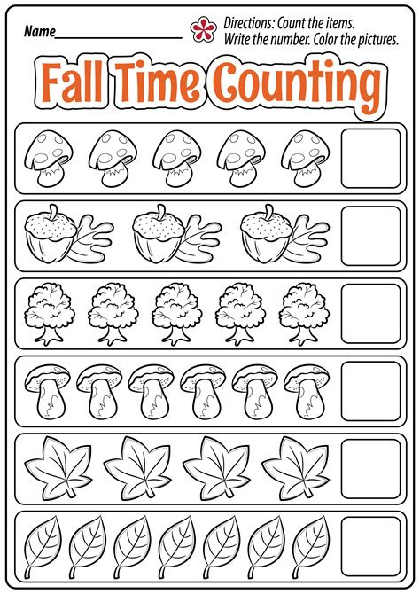  free printable counting worksheets