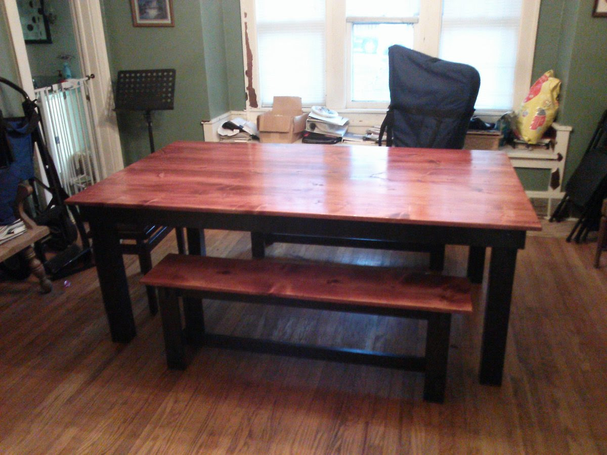 Ana White Rustic Table w/ two tone finish - DIY Projects