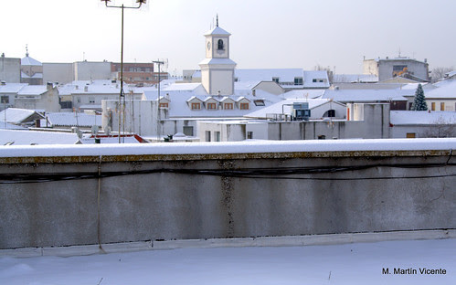 Nieve sobre Valdemoro