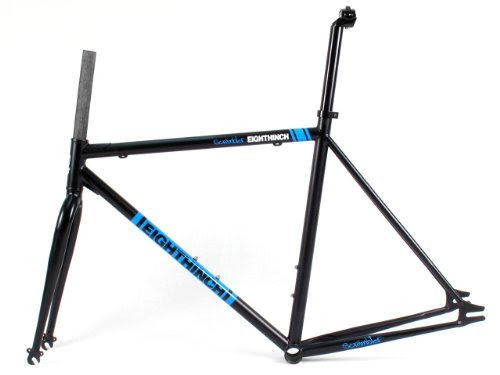 EIGHTHINCH SCRAMBLER TRACK FIXED GEAR FRAME 49CM BLACK