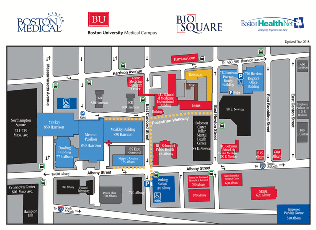 Bu Medical Campus Map Campus Maps | Boston University Medical Campus
