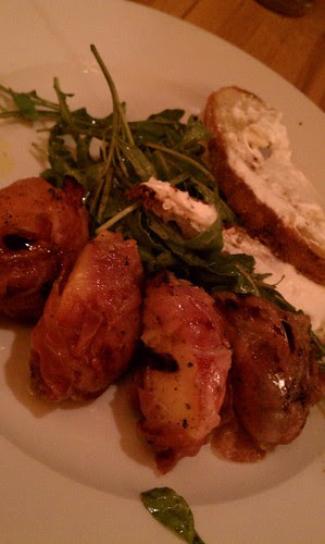 Grilled peaches