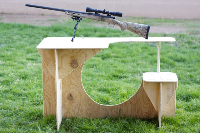 Portable takedown shooting bench