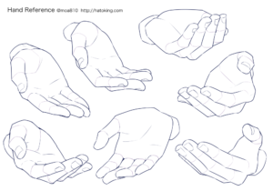 手のイラスト資料集 Hand Reference Hato King