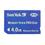SanDisk 4GB Memory Stick PRO Duo Flash Memory Card SDMSPD-4096-B35- Retail packaging