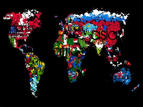 paint  black world map wallpaper cool world map map wallpaper