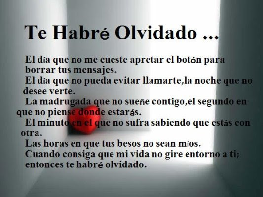 Te Habré Olvidado...