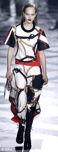 Runway warriors: The legendary French Design House had imbued many of the dresses with its trademark flair for patterns and prints