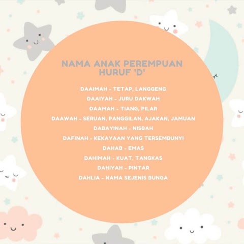 nama anak perempuan awalan d