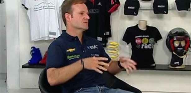 Rubens Barrichello é entrevistado no programa "Linha de Chegada": nostalgia da F-1