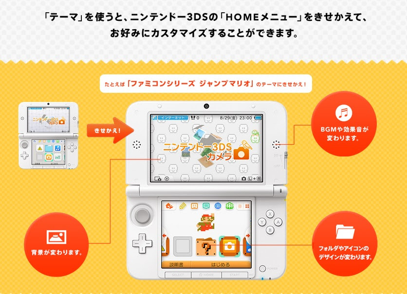 絶対simple主義 ニンテンドー3ds テーマ機能のラインナップが公開 無料テーマからあのシリーズまで