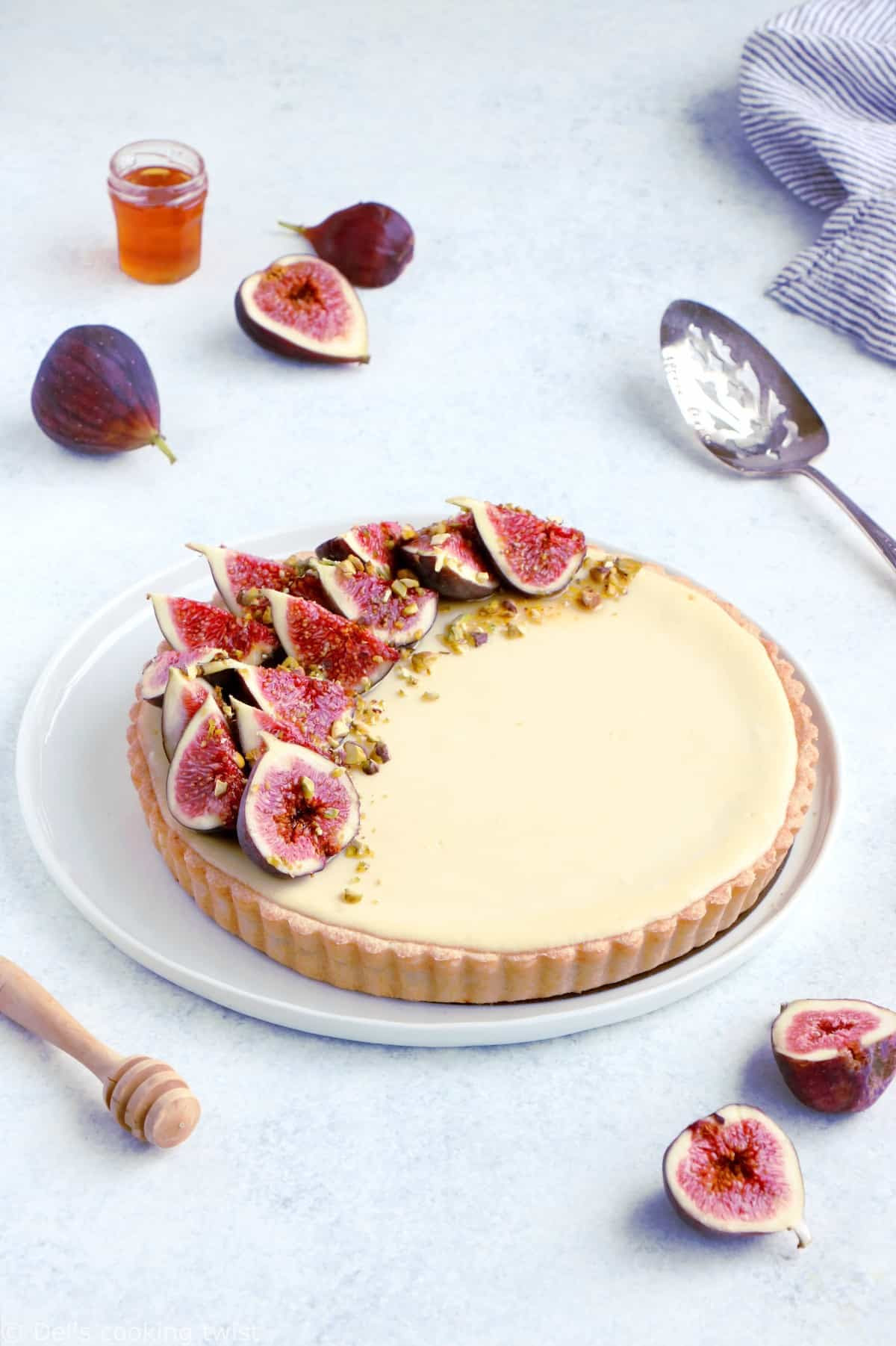 Tarte Cheesecake Aux Figues Chevre Et Miel Del S Cooking Twist