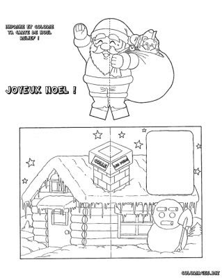 Carte De Noel A Colorier Et Imprimer Coloriages Cartes De Noel Page 1 Noel