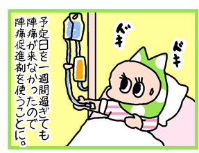 30代後半で初産した私の出産レポ漫画 入院して陣痛促進剤打つも赤ちゃん降りてこないでござる カナリヤのブログ