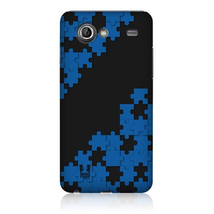 Head Case Blue Puzzle Pieces Design Back Case For Samsung Galaxy S Advance I9070