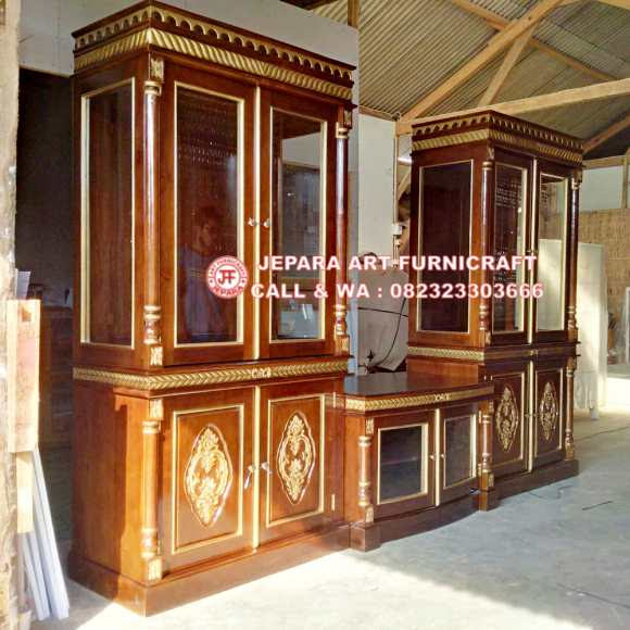 Jual Harga Murah Lemari  TV  Minimalis Jati Peluru