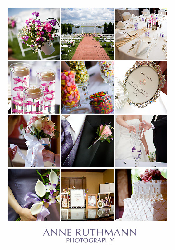 Purple & Pink Wedding Detail Inspiration Board