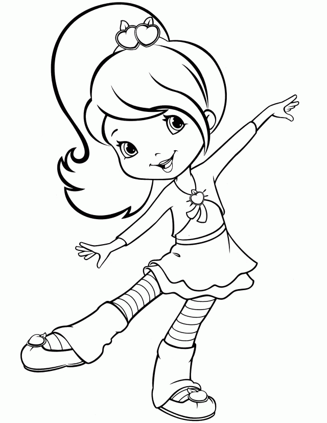 Strawberry Shortcake Plum Pudding Coloring Clip Art Library