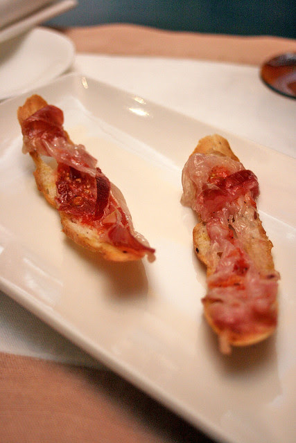 Assortment of Iberic Charcuterie Platter with "Pa amb tomaquet"