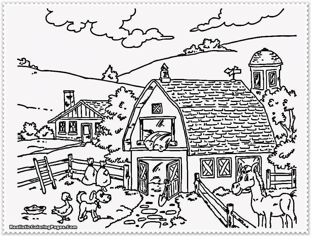 Download Farm coloring pages to download and print for free