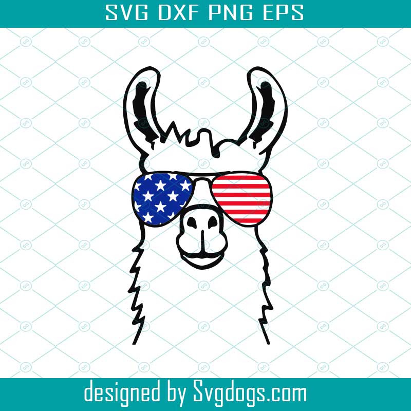 Download July 4th Llama SVG, Funny Llama svg, Fourth of July llama ...