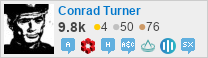 profile for Conrad Turner on Stack Exchange, a network of free, community-driven Q&A sites