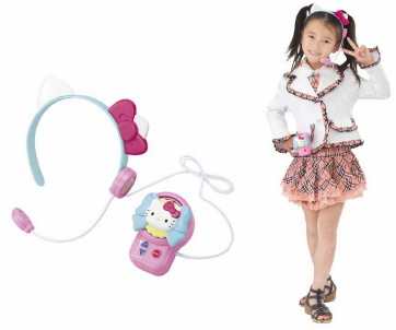 キティちゃんの耳とリボン付きヘッドセットのアイドルマイク カラオケでも Winzeroニュース