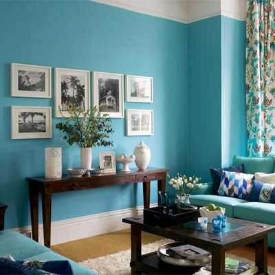 Best  Decorating Your Living Room Using Turquoise