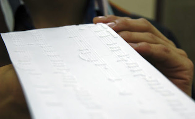 3D-printed music score