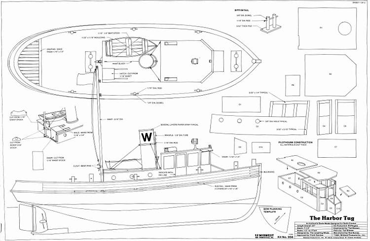 THE HARBOR TUG Plans - AeroFred - Download Free Model ...