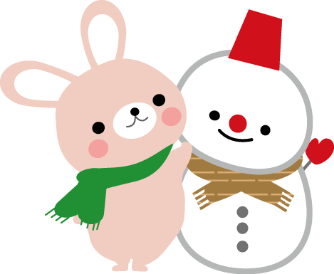 冬のイラスト 雪だるま 無料イラストフリー素材