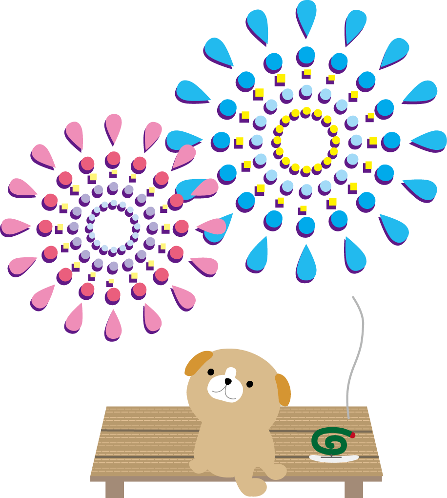 夏のイラスト 夏休み 花火 風鈴 無料イラスト フリー素材