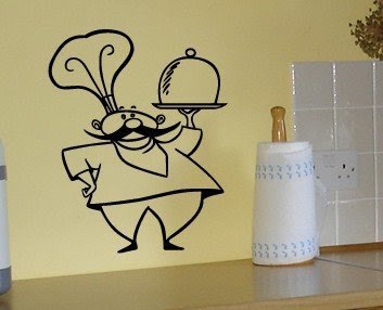 Reviews Italian Kitchen Chef – Vinyl Wall Decal By Great Walls of ...