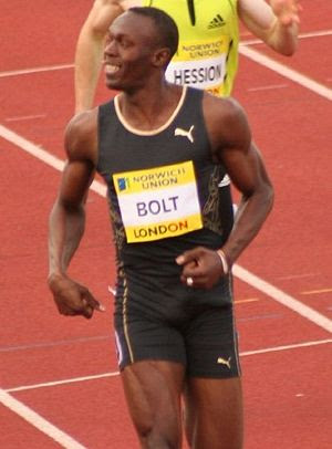 Usain Bolt Crystal Palace Meeting in 2007.