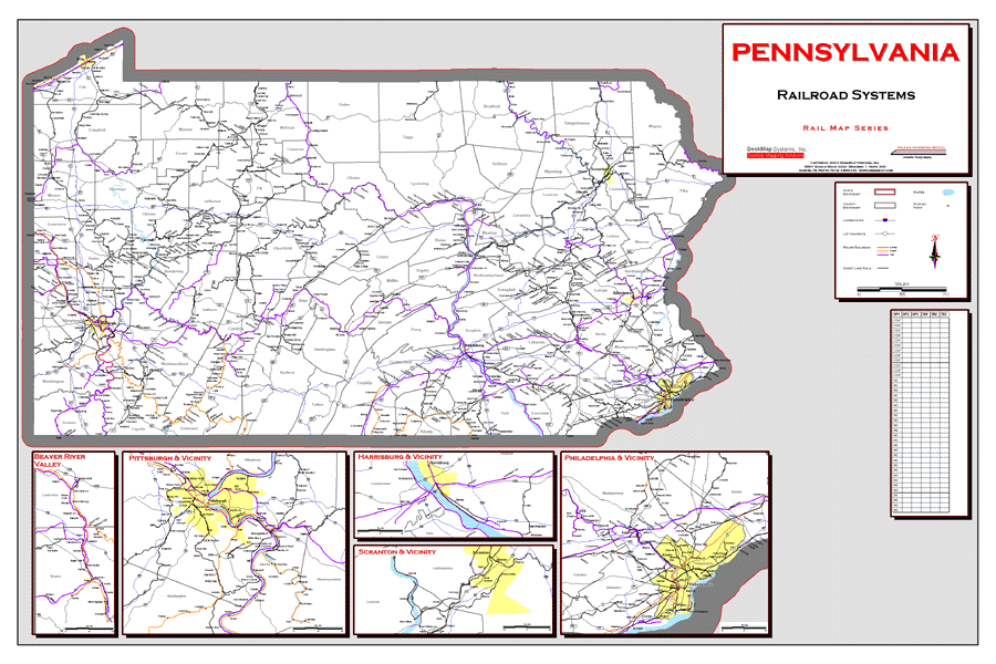 Deskmap Systems Printed Railroad Maps Geographical Information Systems