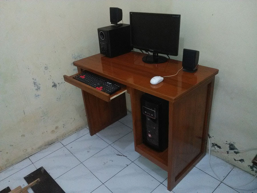 Meja Komputer Jati Carolina Jasmine Furniture Meja Komputer Jati Carolina Jasmine Furniture