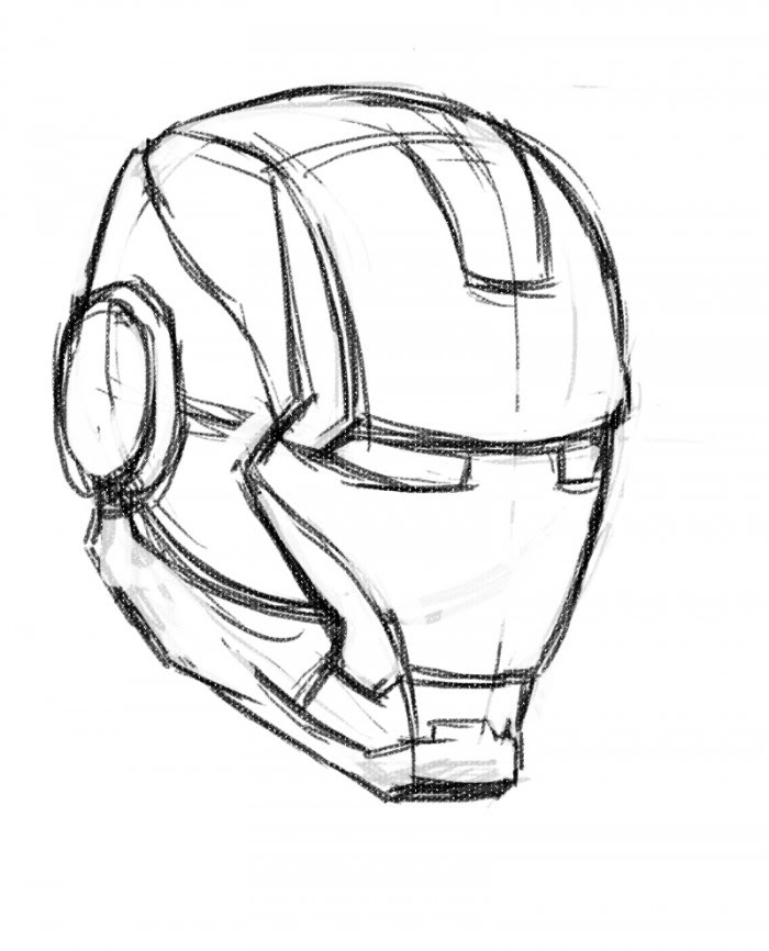 Easy Iron Man Drawing at GetDrawings | Free download