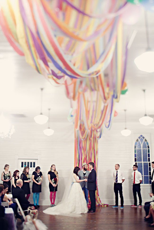 Glitter Rainbow Wedding: Mary + Marten | Green Wedding Shoes
